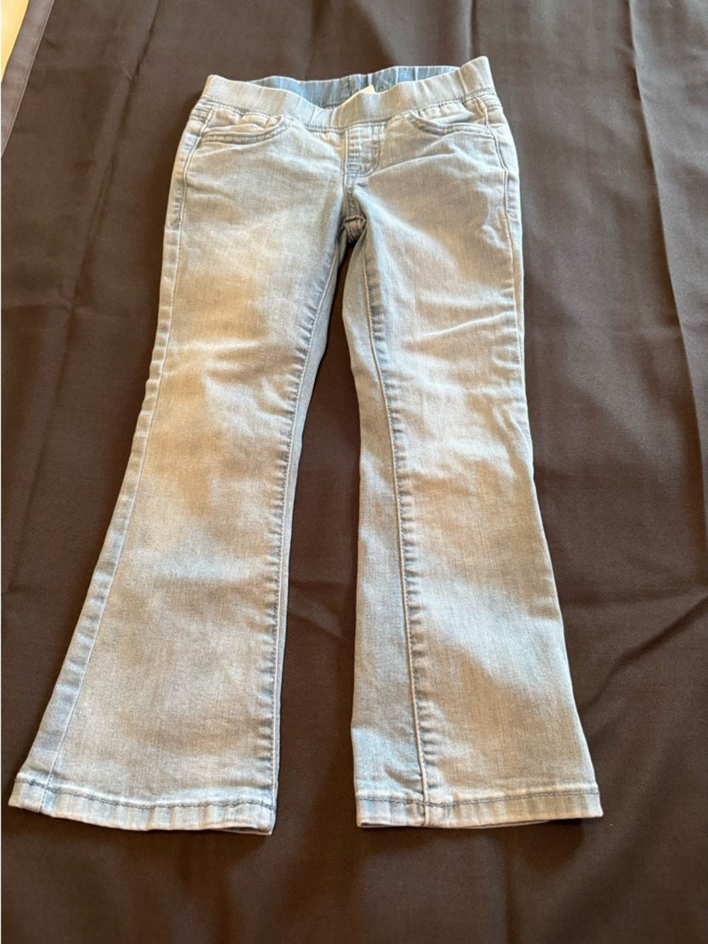Cat & Jack Toddler Girls Pull On Bootcut Jeans Light Wash Size 5 Flare Boho